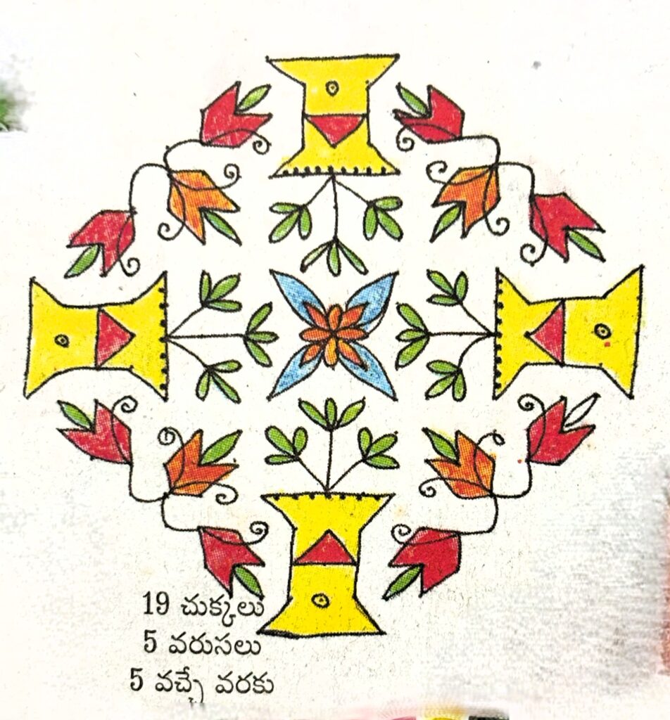 Simple Ugadi Muggulu Designs