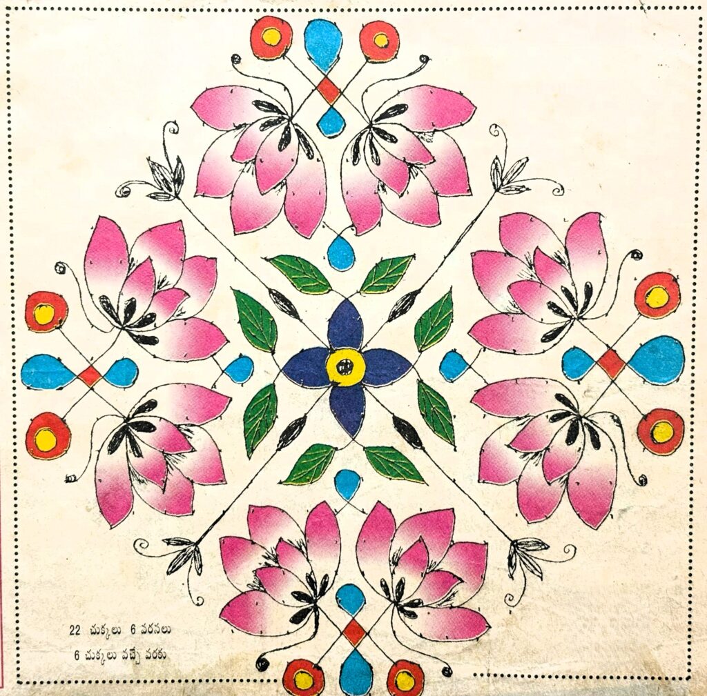 border designs muggulu